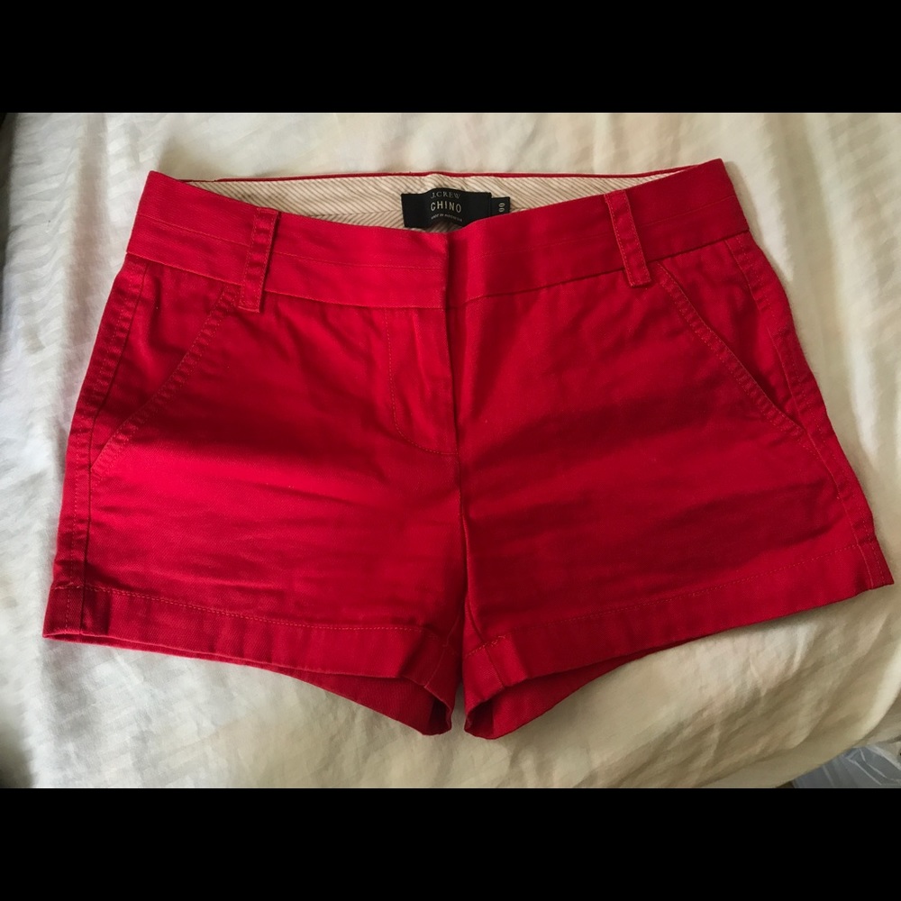 J.Crew 3-inch Chino Shorts - Bright Red